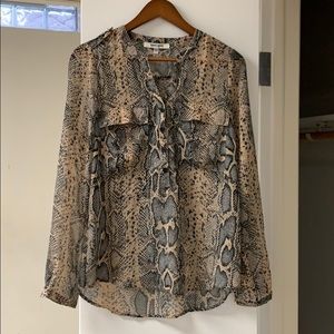 Snake print blouse